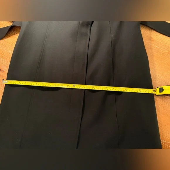 Lilian by Debenhams Black Belted Coat / Trench-Style Jacket – Tailored – Heavy - Picture 10 of 11